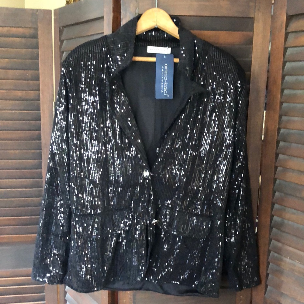 NWT Anna Kaci sequence jacket.Large